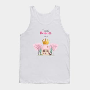 Crowned Pink Fairy Castle for the Little Princess Tank Top